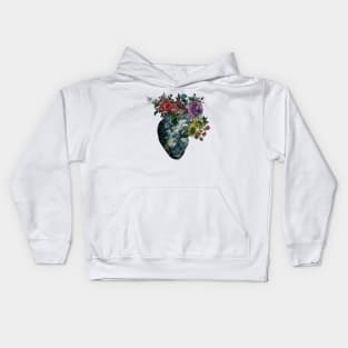 Flowered Heart Kids Hoodie